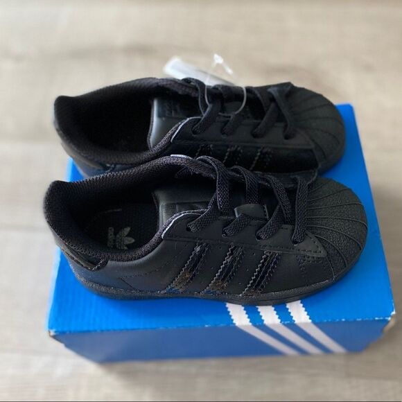 ADIDAS Originals | Black | SUPERSTAR ELASTIC SNEAKERS - Picture 6 of 9